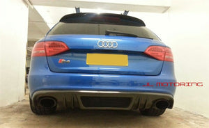 Audi B8 A4 S4 R Style Carbon Fiber Rear Diffuser