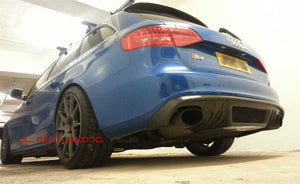 Audi B8 A4 S4 R Style Carbon Fiber Rear Diffuser