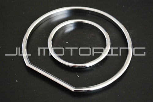BMW M3 STYLE Chrome Cluster Gauge Dial Rings - E36
