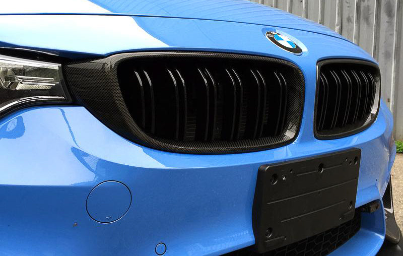 BMW F32 F33 F36 4 Series Carbon Fiber Front Grilles