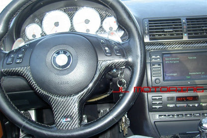 BMW E46 M3 E39 M5 Carbon Fiber Steering Wheel Trim