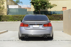 BMW F30 3 Series M Sport 3D Carbon Fiber Rear Diffuser