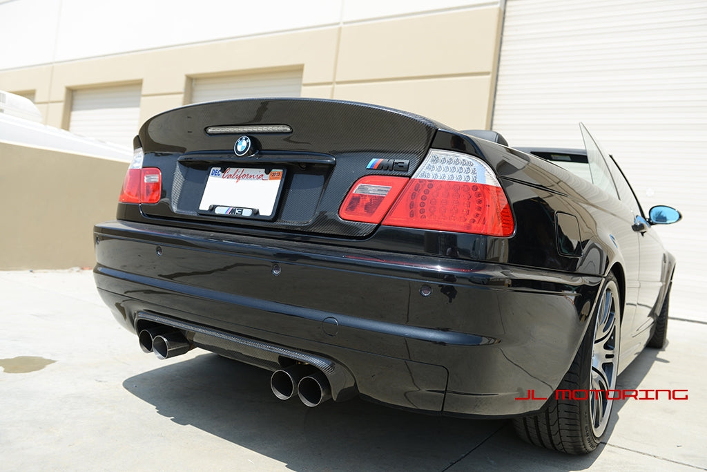 BMW E46 M3 CSL Style Carbon Fiber Rear Diffuser – JL Motoring