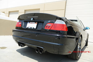 BMW E46 M3 CSL Style Carbon Fiber Rear Diffuser