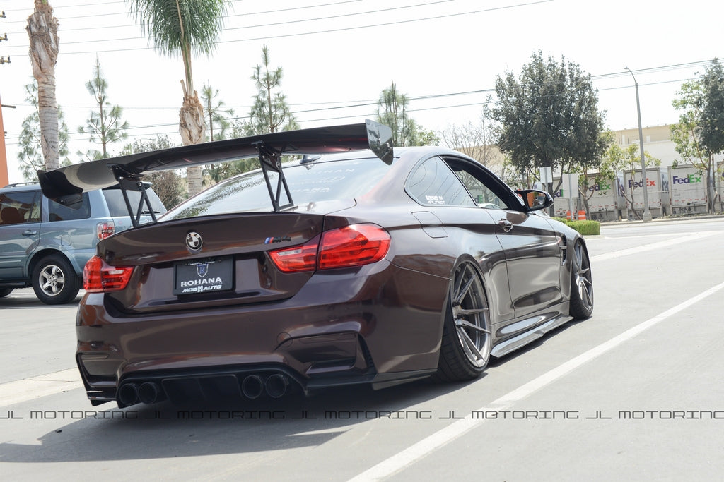 BMW F80 F82 F83 M3 M4 V Style Carbon Fiber Rear Diffuser