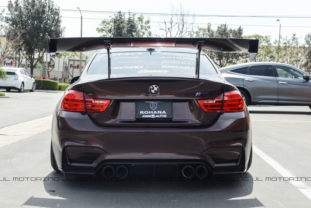 BMW F80 F82 F83 M3 M4 V Style Carbon Fiber Rear Diffuser