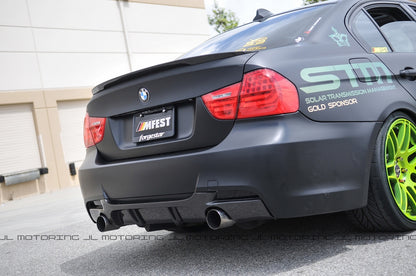 BMW E90 3 Series M Sport Performance Style Carbon Fiber Rear Diffuser