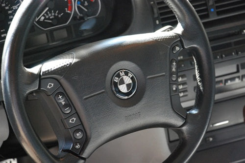 BMW Carbon Fiber Steering Wheel Emblem