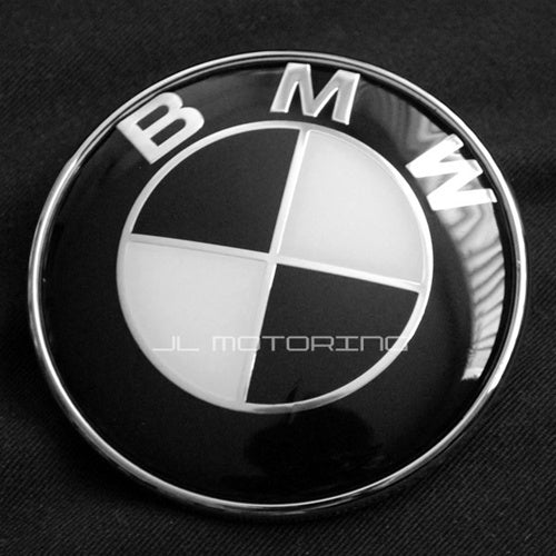 BMW Black White Steering Wheel Emblem