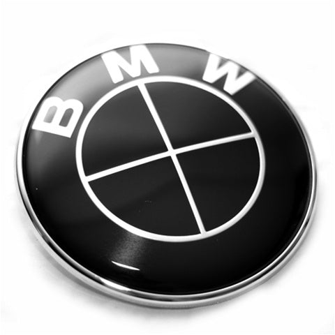 BMW Black Hood Trunk Emblems