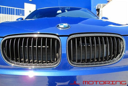 BMW Carbon Fiber Front Grilles - E90 E91 LCI 3 Series 2009+