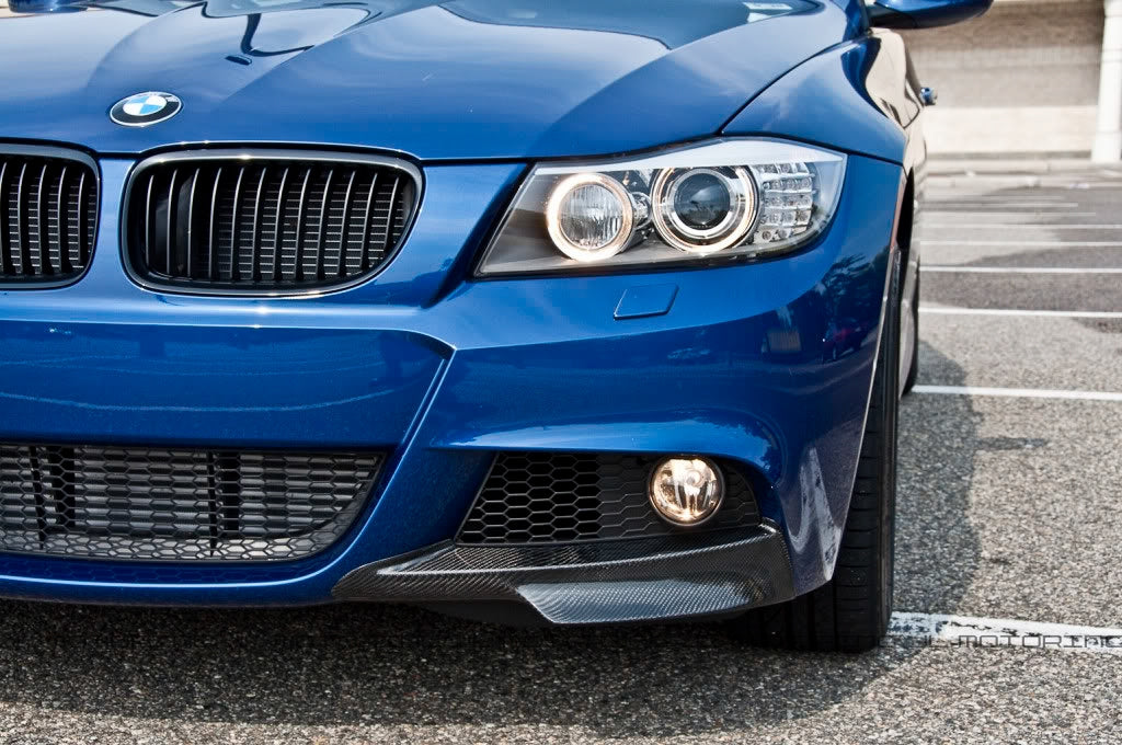 BMW E90 LCI 3 Series M Sport Carbon Fiber Front Splitters