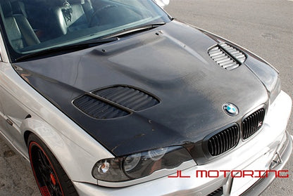 BMW E46 GTR Style Carbon Fiber Hood
