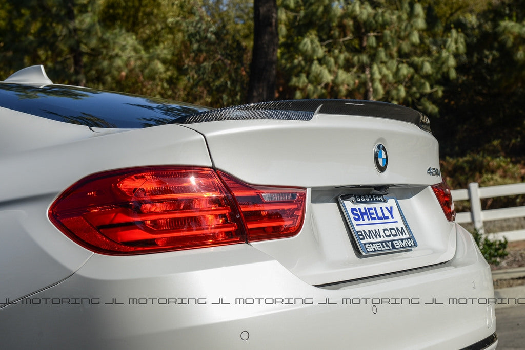 BMW 4 Series Gran Coupe F36 Vacuumed Carbon Fiber PSM Style Trunk Spoiler