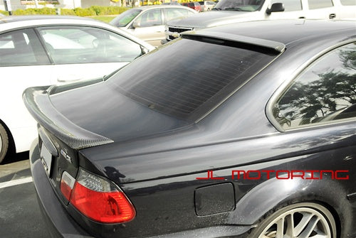 BMW CSL Style Add On Carbon Fiber Trunk Spoiler - E46 3 Series Coupe
