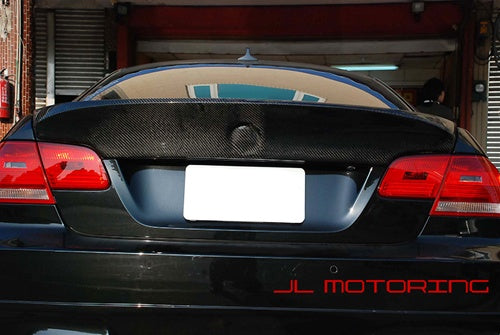 BMW E92 CSL Style Add On Carbon Fiber Trunk Spoiler