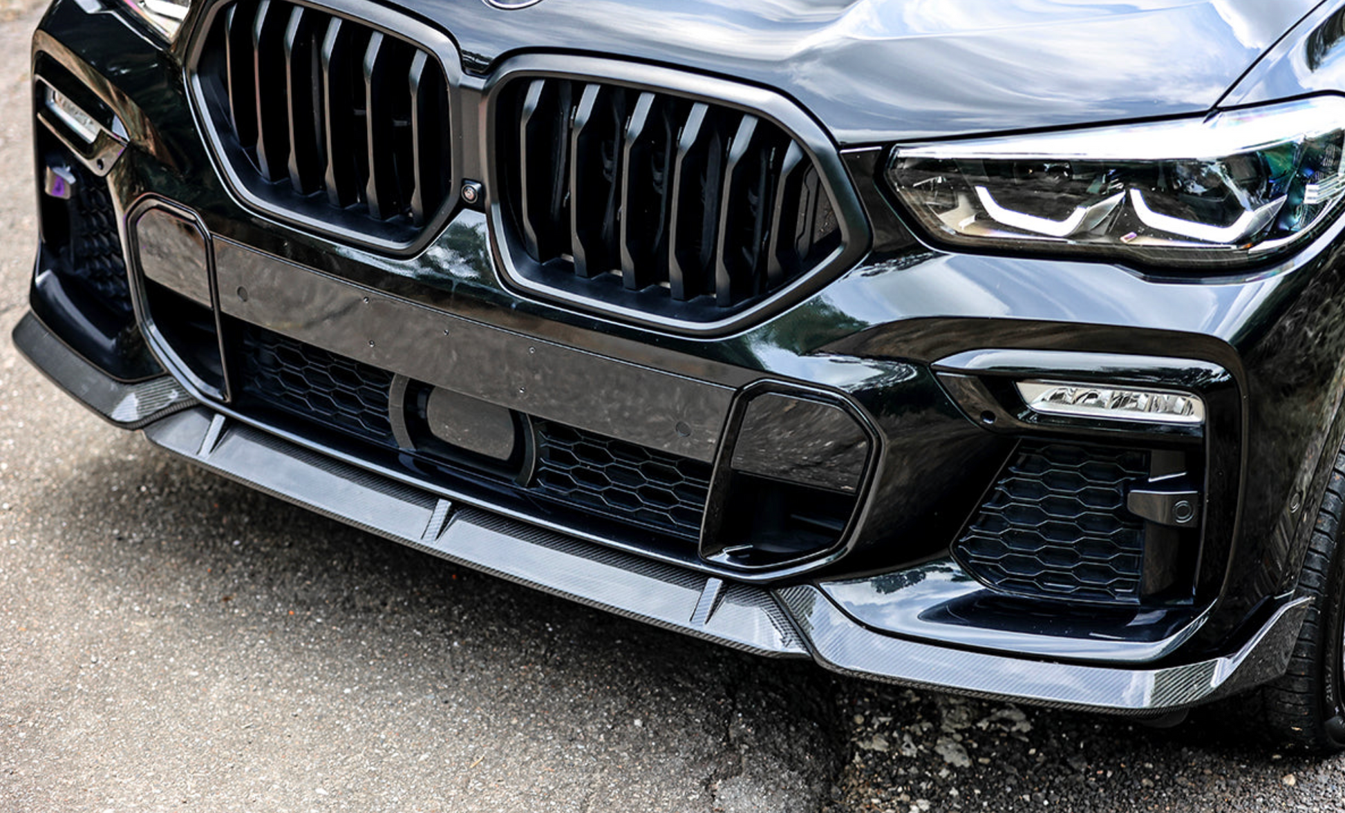 BMW G06 X6 M Sport Carbon Fiber Front Lip