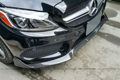 Mercedes Benz W205 C300 C450 AMG C43 Carbon Fiber Front Lip