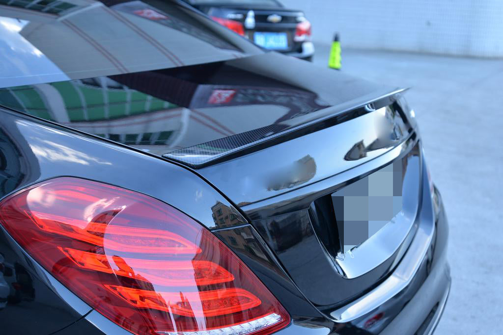 Mercedes W222 S Class Carbon Fiber Trunk Spoiler